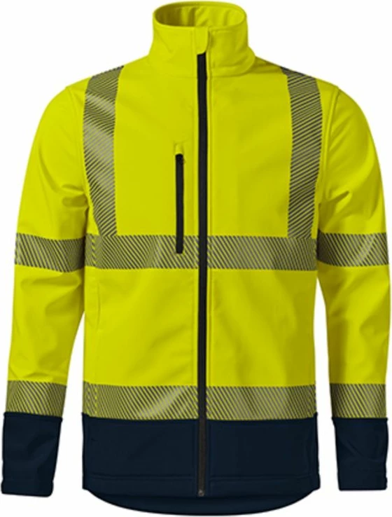 Reflektivna jakna za moške Rimeck, HV Drop M MLI-5V397, rumeno fluorescentna