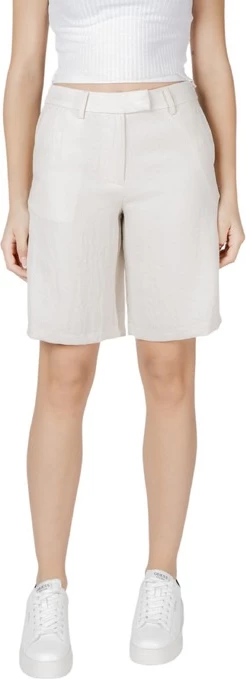 Kratke hlače Vila Clothes, ženske, bež