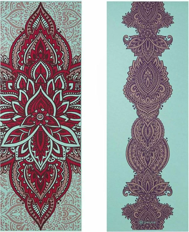 Joga tapis Gaiam Ara Rouge za ženske in moške, rdeč