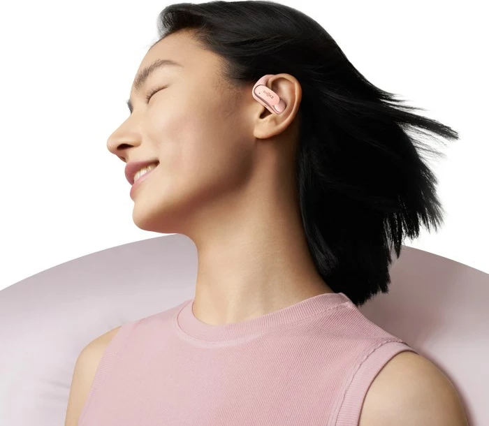 Brezžične slušalke SHOKZ OpenFit Air, Bluetooth, rožnate