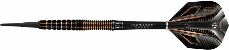 Natančne puščice Noble Harrows 90% volfram za softip, črne in zlate