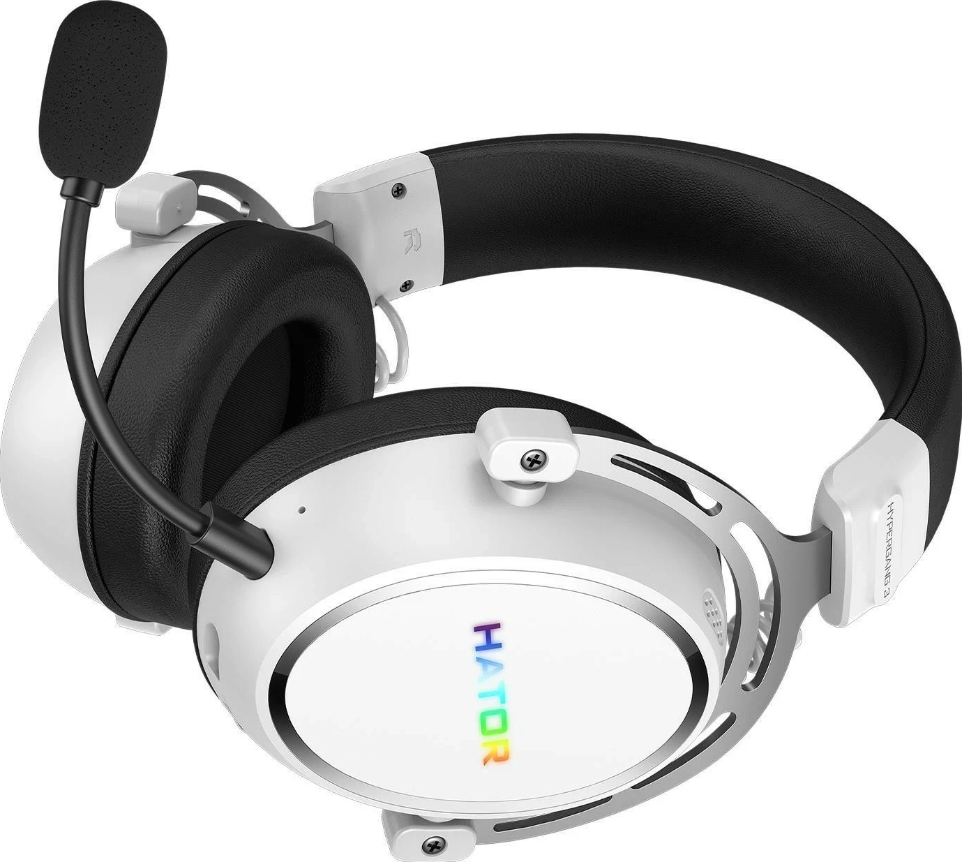 Naglavne slušalke z mikrofonom Hator Hypergang 3 Wireless, Bluetooth 5.4, ANC, bele