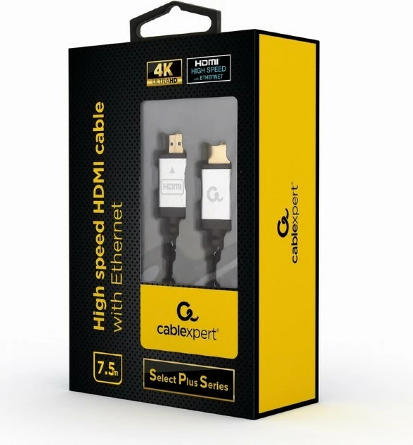 Visokohitrostni HDMI kabel Gembird CCB-HDMIL-7,5M, 7,5 m, črno/srebrn