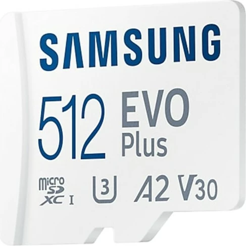 MicroSD pomnilniška kartica 512 GB z SD-adapterjem, Samsung EVO Plus MicroSD pomnilniška kartica 512 GB z SD-adapterjem, Samsung EVO Plus