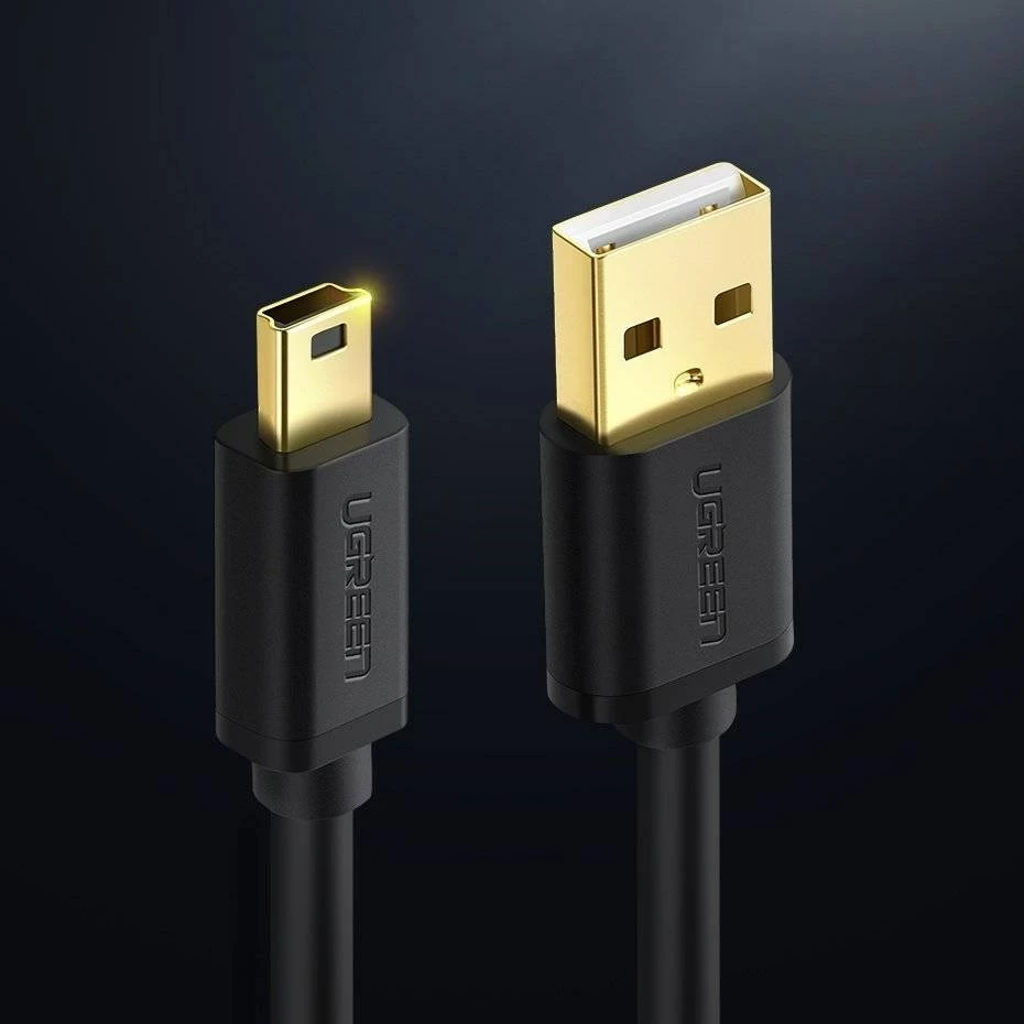Kabel USB mini USB UGREEN 10385, 1,5 m, črn Kabel USB mini USB UGREEN 10385, 1,5 m, črn