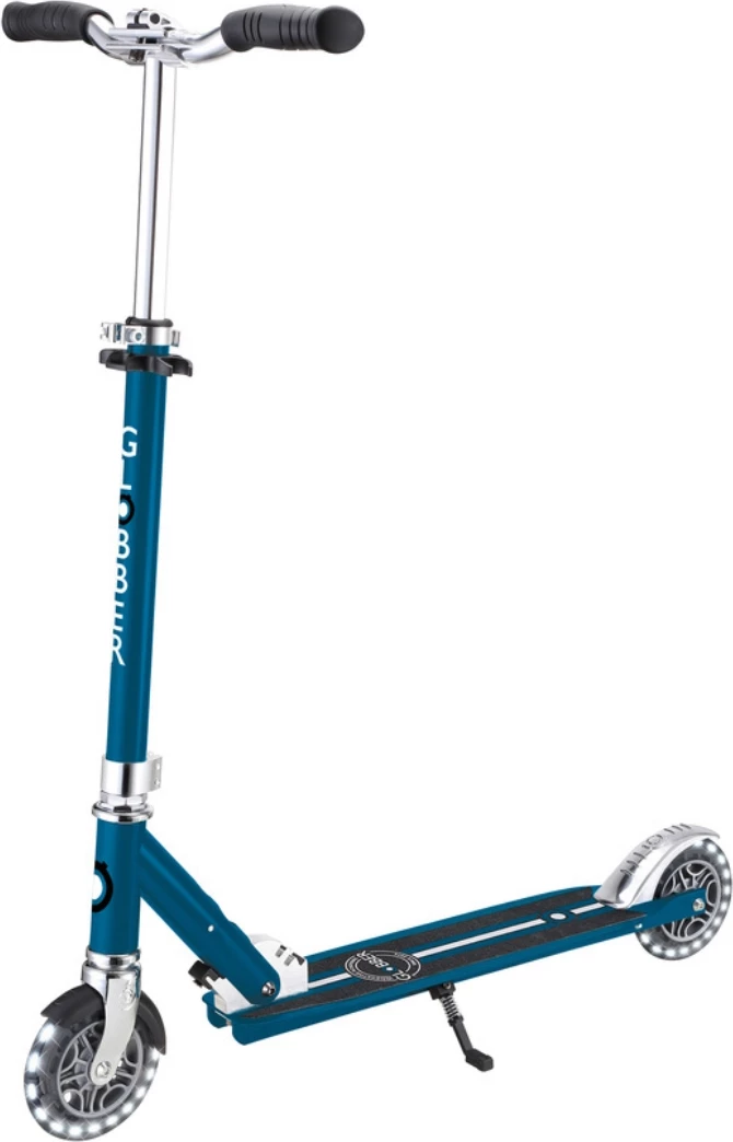 Trotinet, SMJ Globber Flow Elements Lights, petrol modra