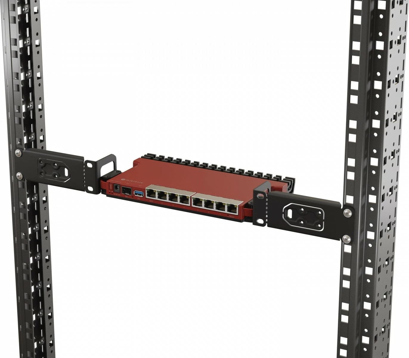 Profesionalni usmerjevalnik MikroTik L009UiGS-RM, 2,5 Gigabit Ethernet, 8 vrat, SFP, USB 3.0, črn, rackmount