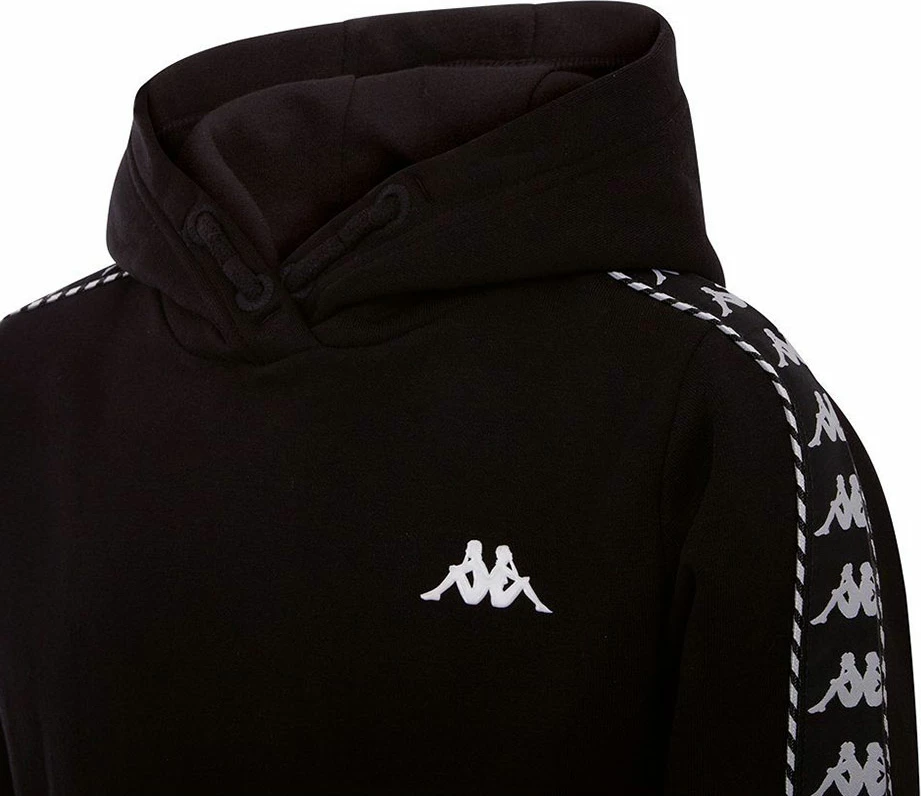 Pulover s kapuco za otroke, črn, Kappa