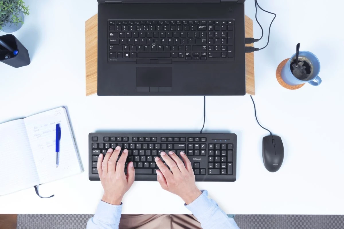 Tastatura Primo, USB, QWERTY US English, črna