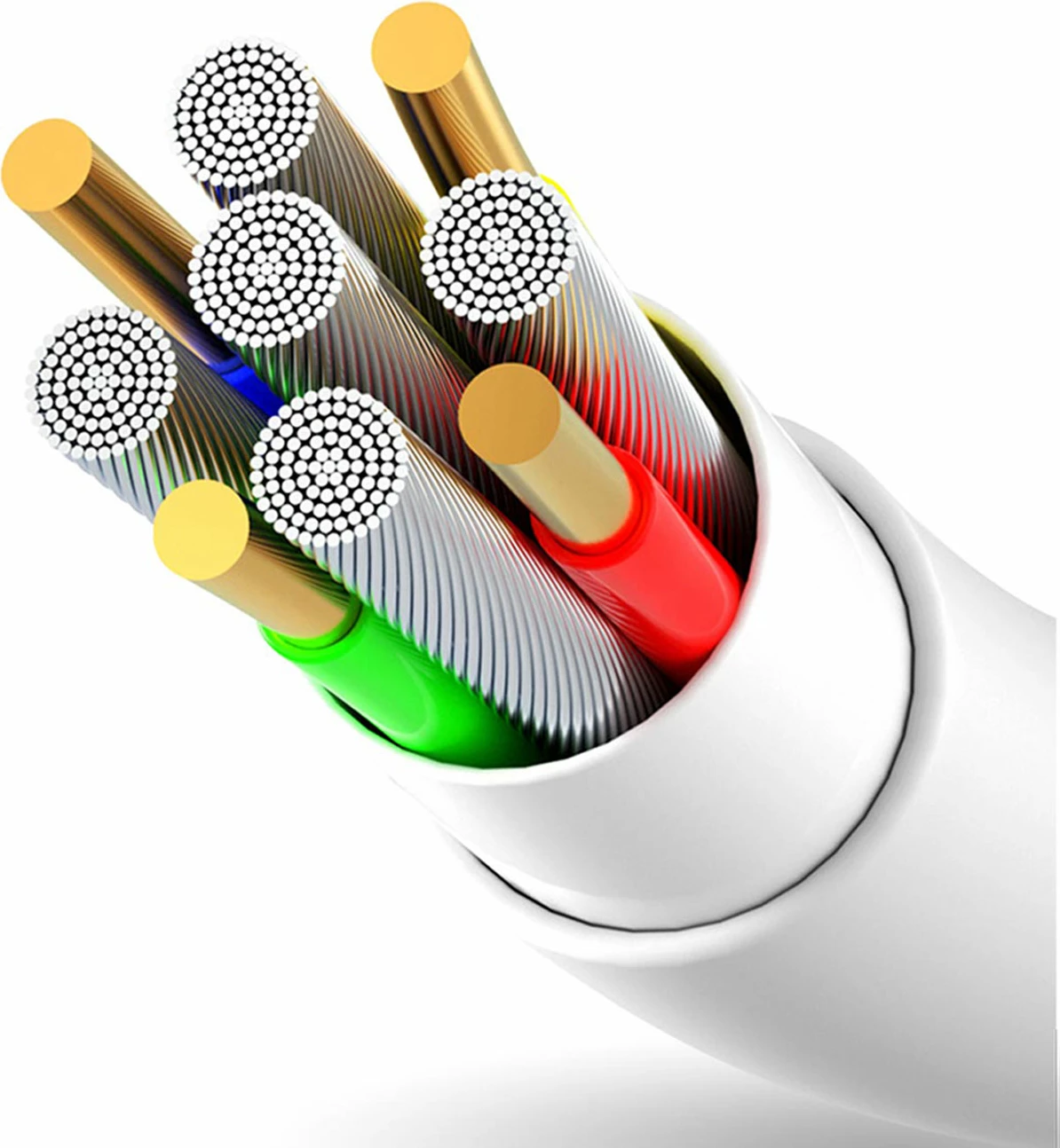 Kabel USB-A na Lightning, 2 m, 3A, bel — Dudao L2L