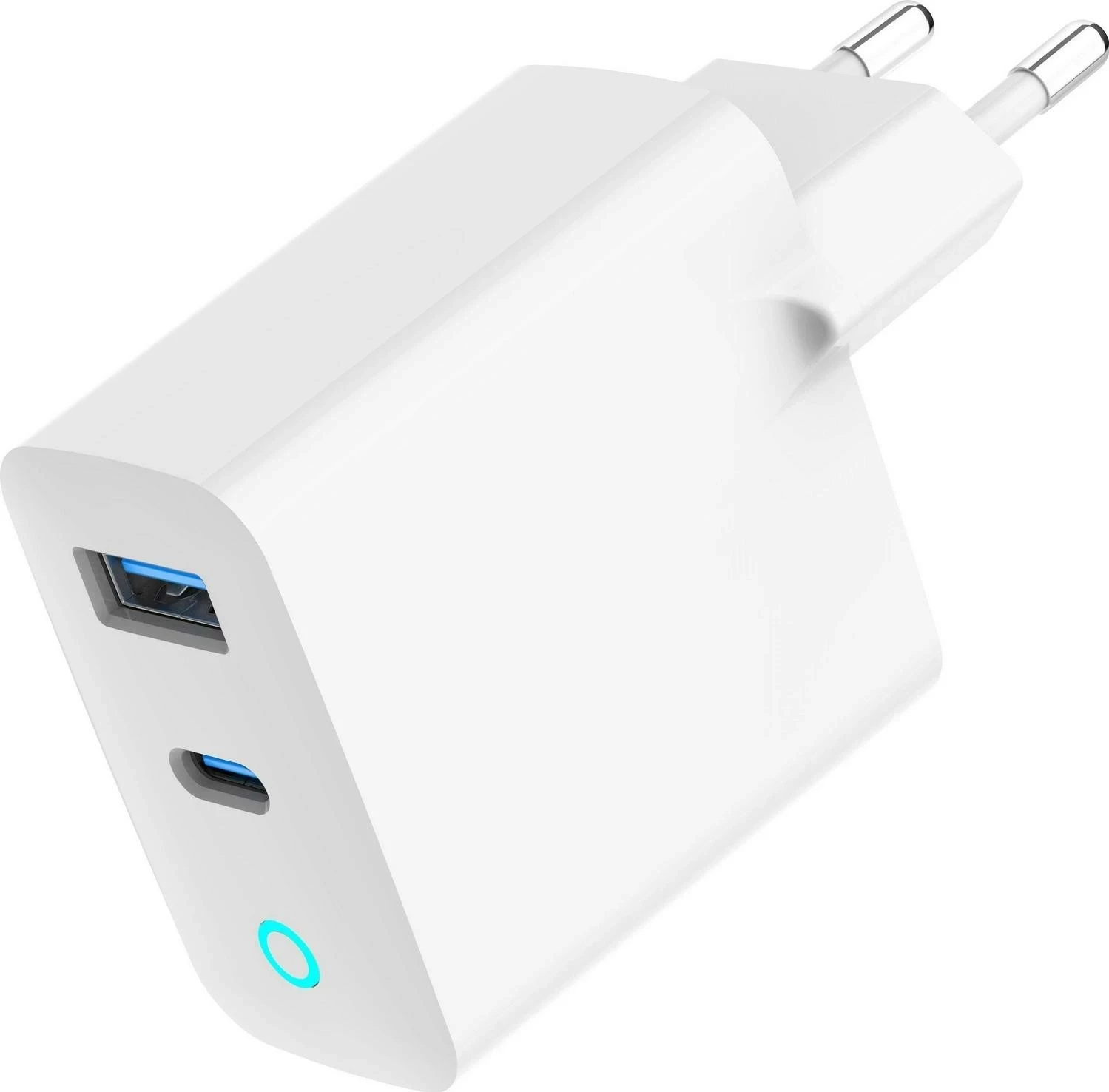 Napajalnik Gembird TA-UC-PDQC30L-W-01, 2x USB, QC3.0, Type-C, 30W, bel