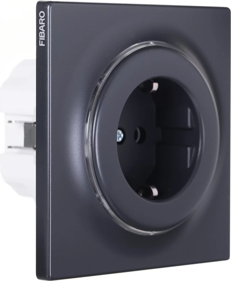 Vtičnica FIBARO FGWSONF-011-8, črna