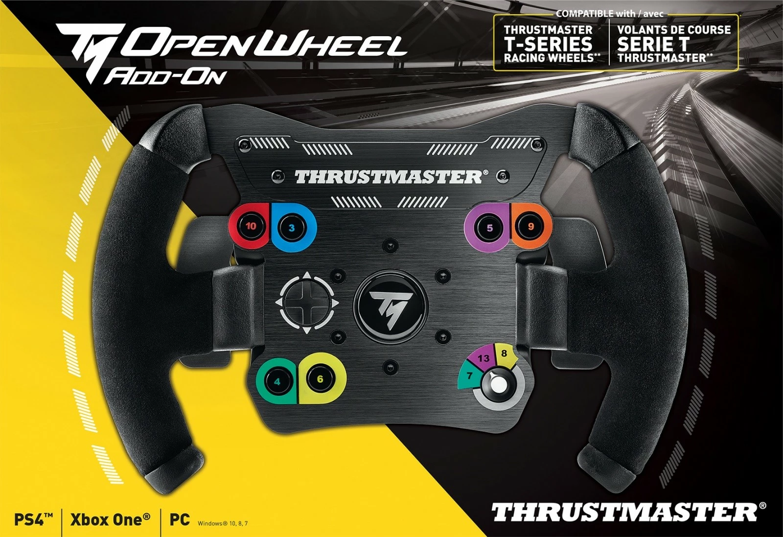 Dirkaški volan Thrustmaster TM Open Wheel, za gaming, za PC/PS4/Xbox One, črn