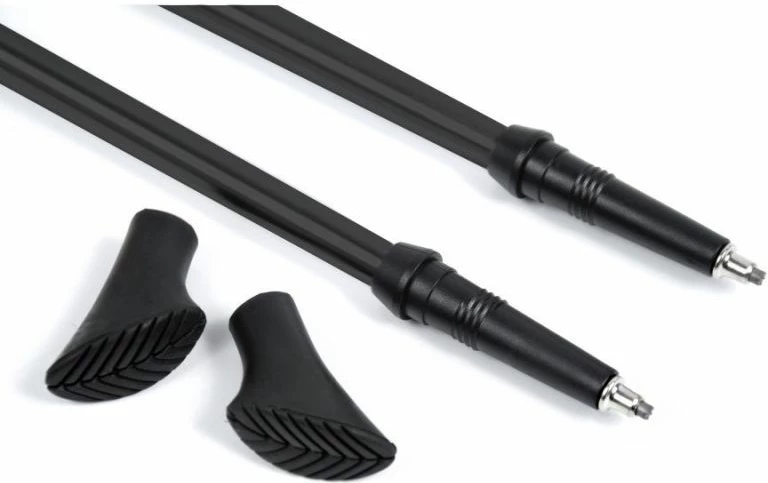 Nastavljivi nordijski pohodni palici Long Life SMJ, črno-zlati