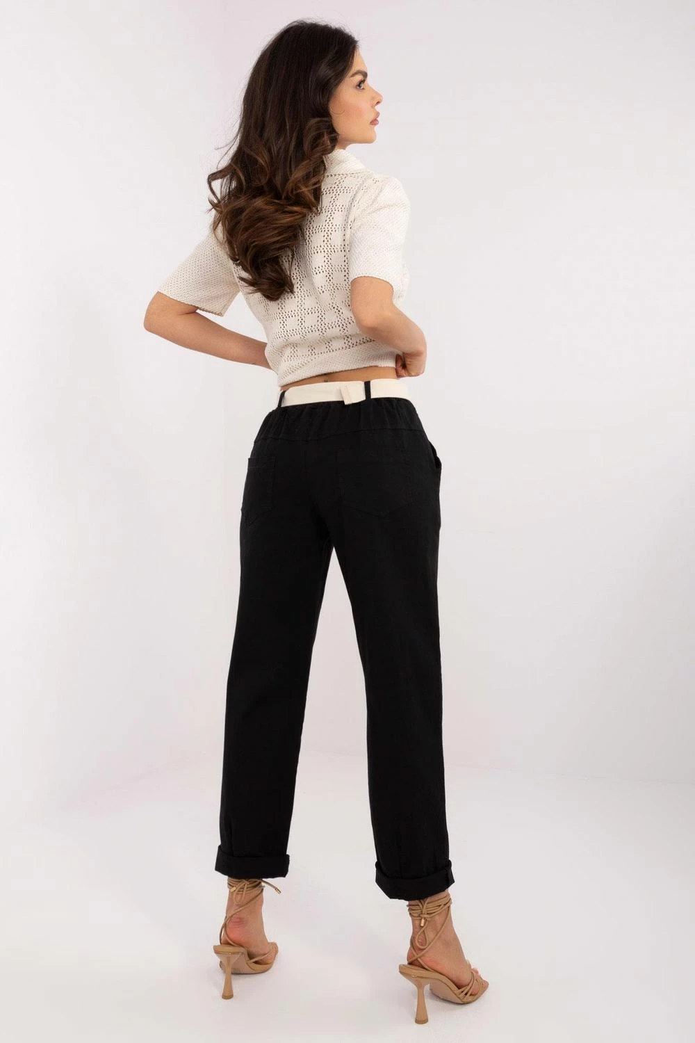Hlače ženske Italy Moda 208689, črne