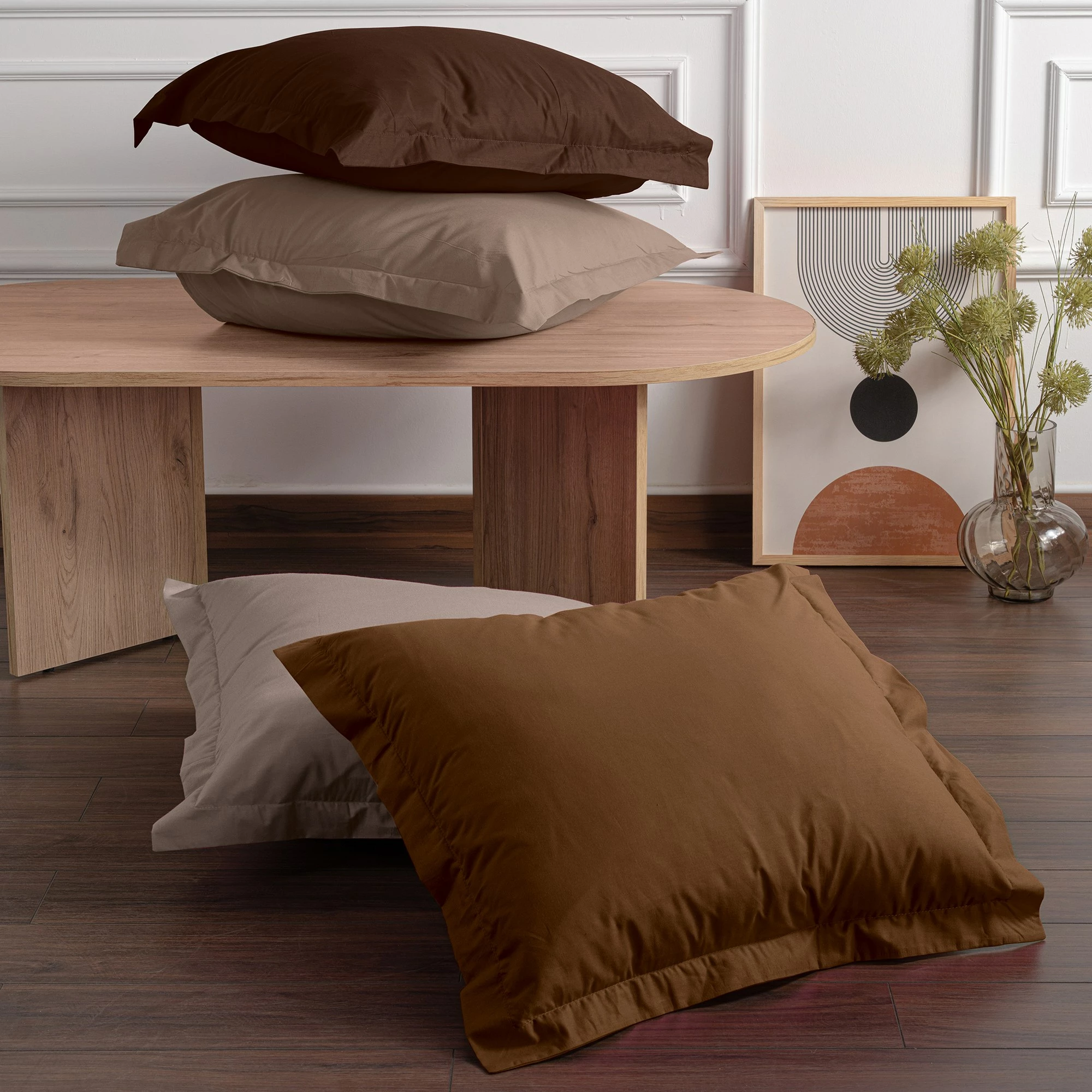 Prevleke za blazine (2 kosa), bež, L'essentiel, Tonne Brune, Youthe