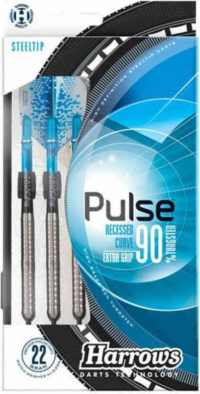 Puščice iz 90% volframa Harrows Pulse, modro-sive
