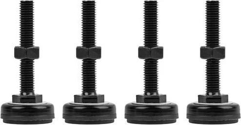 Nivojske noge za omare Lanberg AK-1602-B, M10, črne, 4 kosi