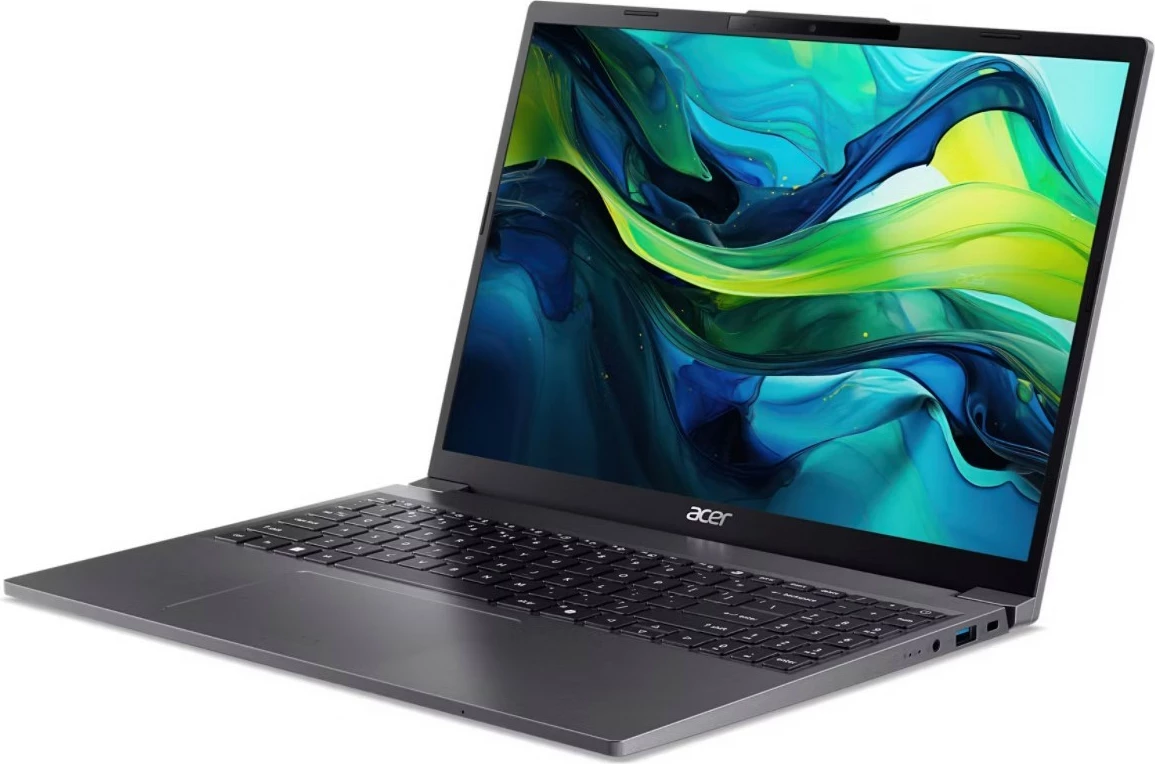 Prenosnik Aspire Go 15, i7-1355U, 15,3" WUXGA, 16GB RAM, 512GB SSD, brez OS — Acer AG15-51P-78K5, siv