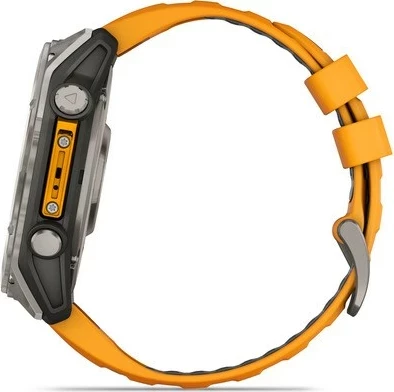 Pametna ura, Garmin Fenix 8, 51 mm, AMOLED, 32 GB, titan, oranžna