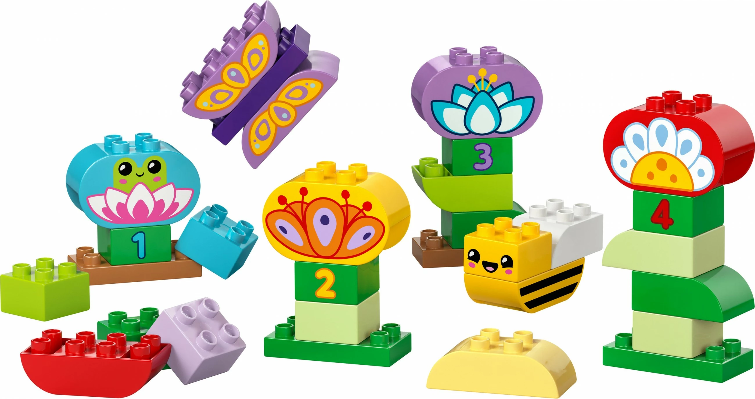 Kreativni vrt, LEGO DUPLO 10444, komplet 45 delov, večbarven