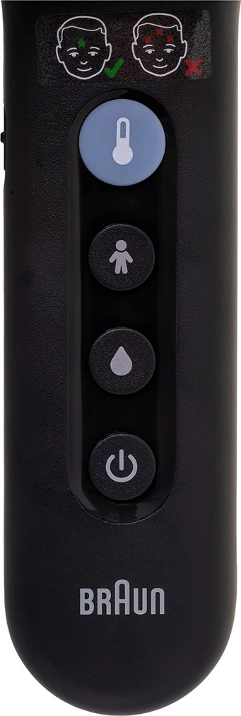 Brezstični termometer za čelo Braun BNT400B, LCD, črn