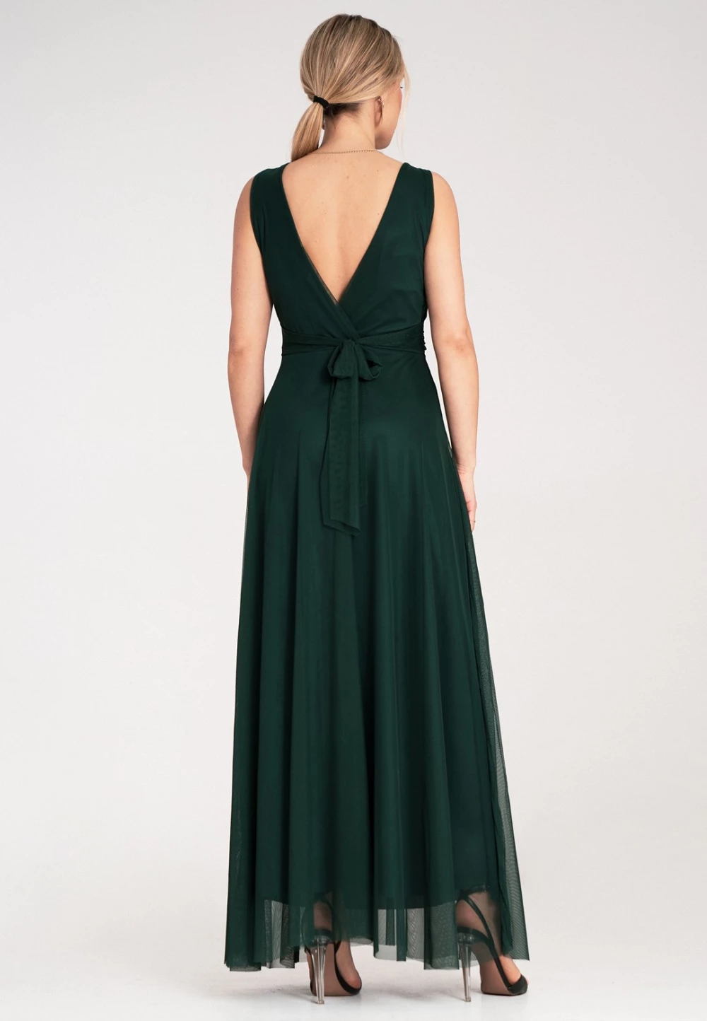 Maxi obleka Figl 214774, zelena