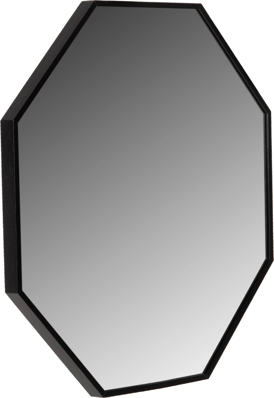 Stenska ogledala FH9583.01 osmerokotnik črni aluminijasti okvir 55,5x2,5x55,5H cm
