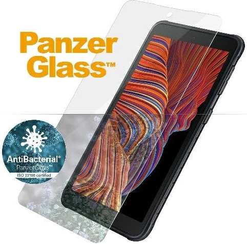 Zaščitno steklo PanzerGlass E2E Pro Regular za Samsung Galaxy Xcover 5, antibakterijsko