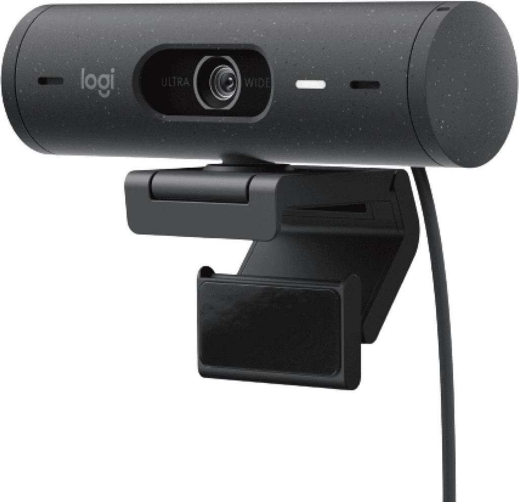 Spletna kamera Logitech Brio 500 960-001422 1080p, vgrajen mikrofon, USB-C, črna