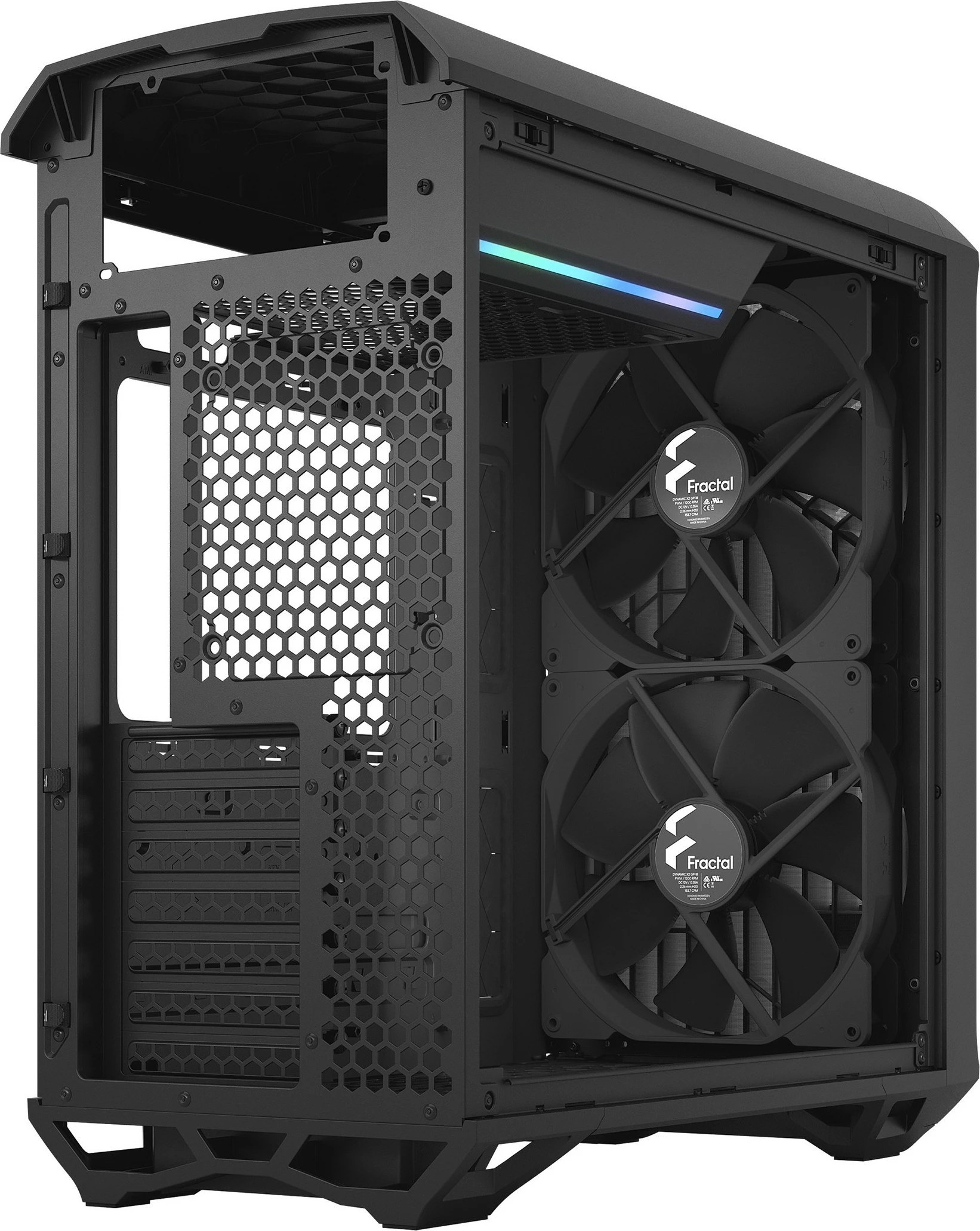 Kompaktno ohišje Fractal Design Torrent Compact, Tower, ATX/EATX/micro ATX/Mini-ITX, kaljeno steklo, črno