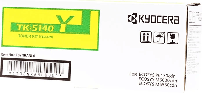 Toner kartuša Kyocera TK-5140Y 1T02NRANL0, približno 5000 strani, rumena