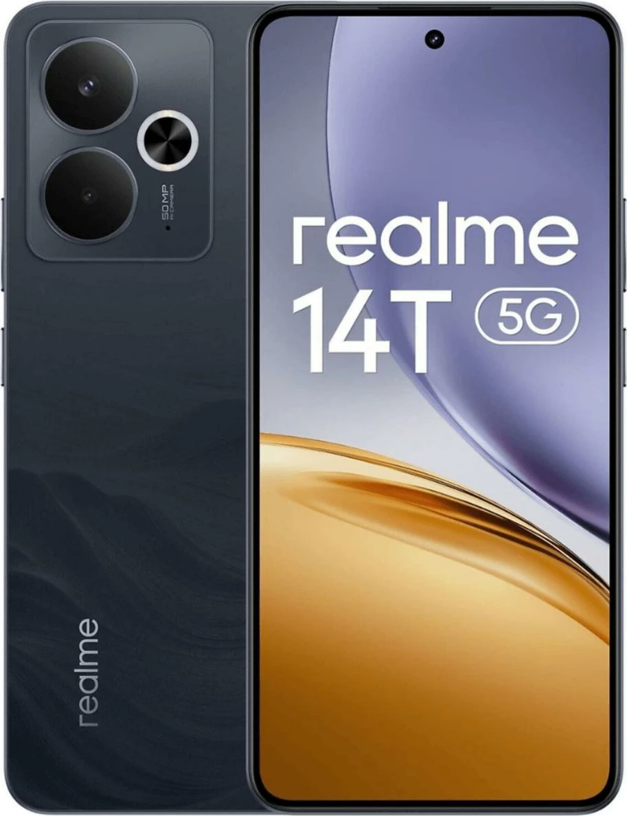 Pametni telefon Realme 14T, 8+256GB, 5G, Obsidian Black