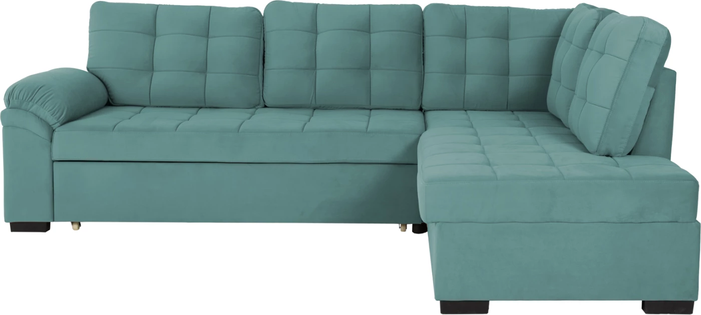 Sedežna garnitura z ležiščem desni kot JADE FH3144.04R v morsko zeleni barvi 250x80-180x73-88H cm