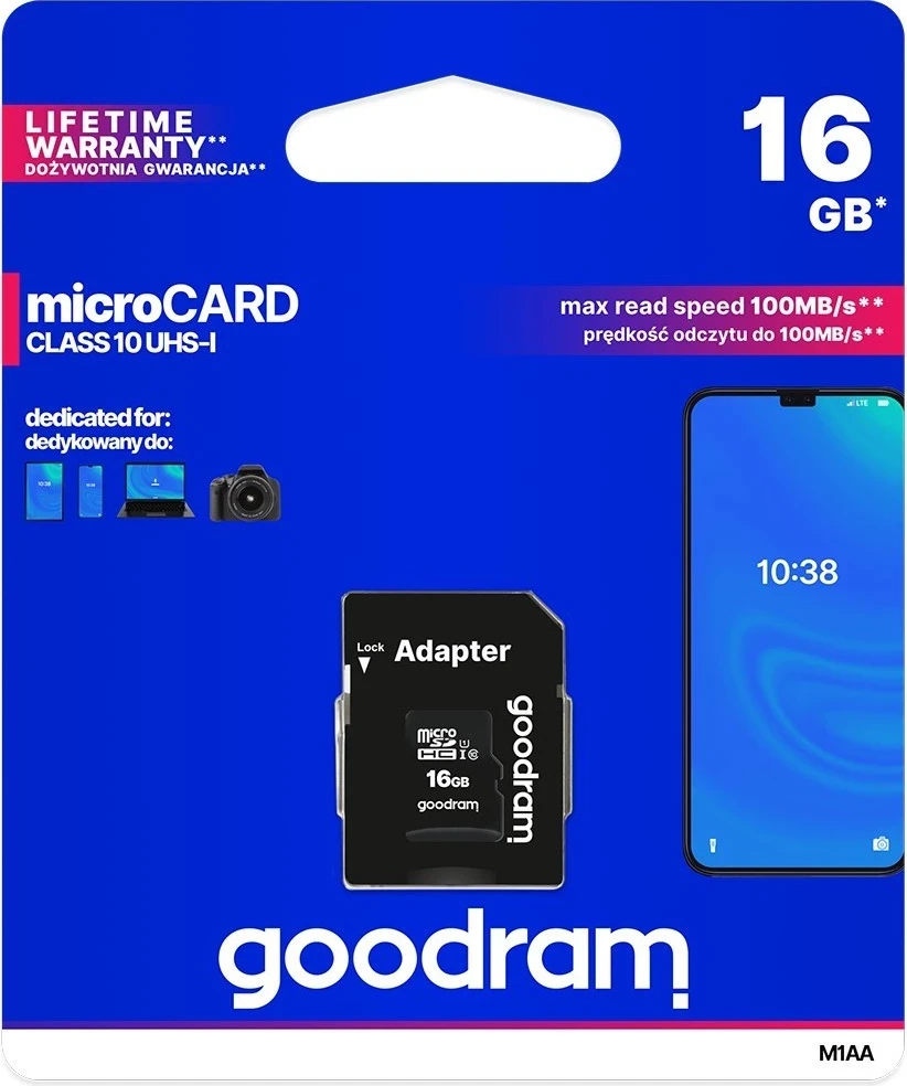 MicroSD kartica 16GB GoodRAM z adapterjem SD