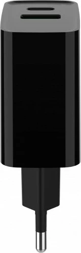 Stenski polnilec Gembird TA-UC-PDQC20-01-BK, 20 W, 2 USB priključka, črn