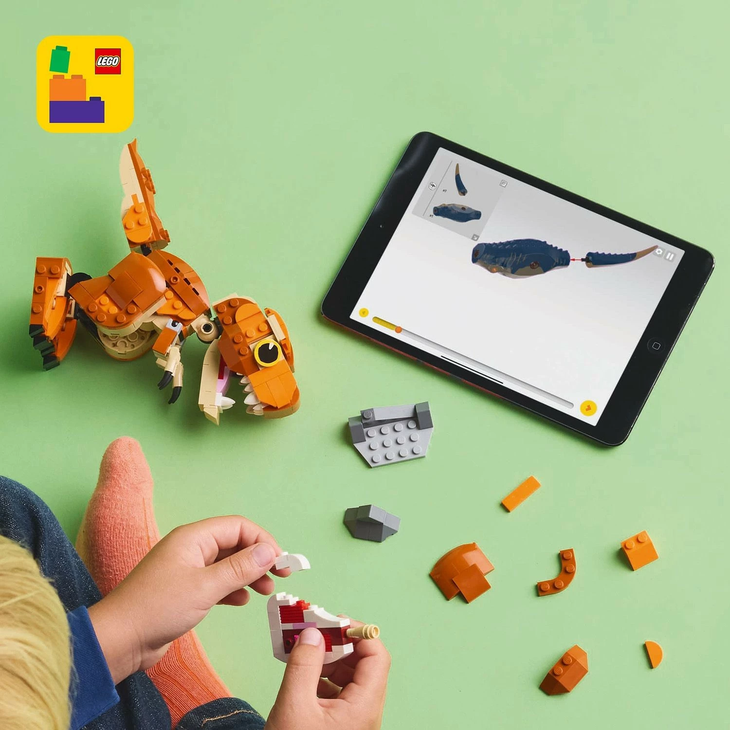 Gradbeni set LEGO Jurassic World 76967 Little Eatie T.Rex, 317 kosov, večbarven