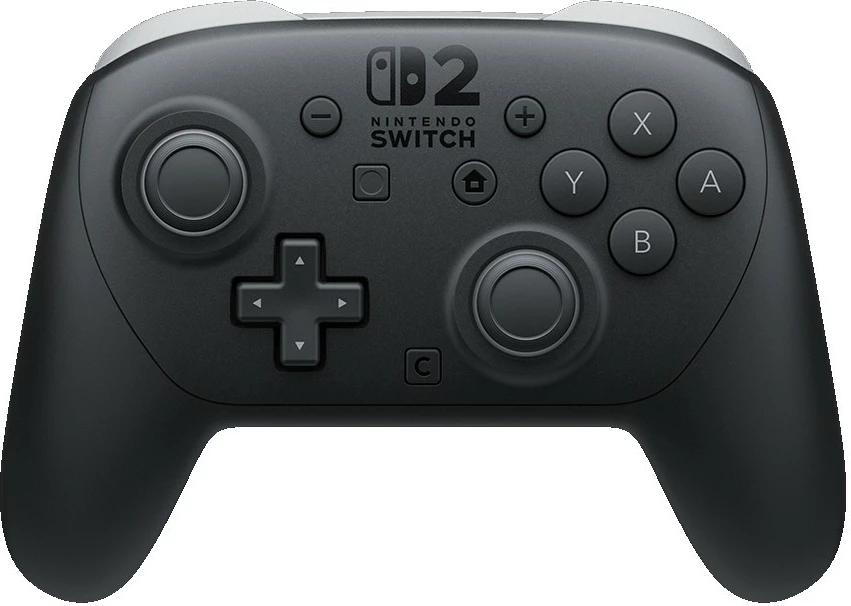 Brezžični igralni kontroler Nintendo Switch 2 Pro, 40 ur baterije, črn