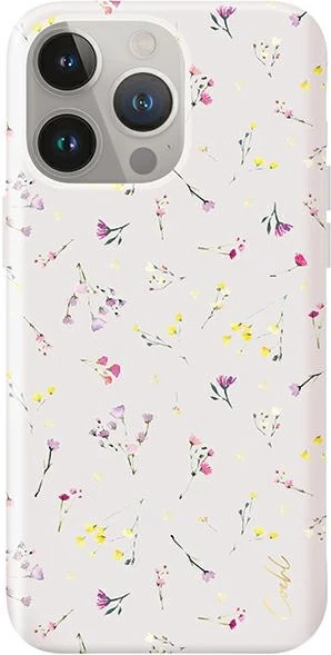 Ovitek za telefon UNIQ Coehl Prairie za iPhone 15 Pro Max, bež, z motivom cvetja