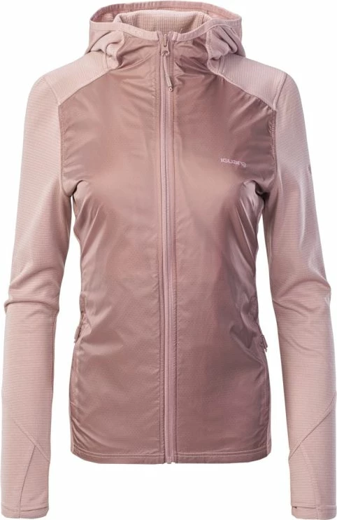 Duks s kapuco za ženske Iguana, rožnat