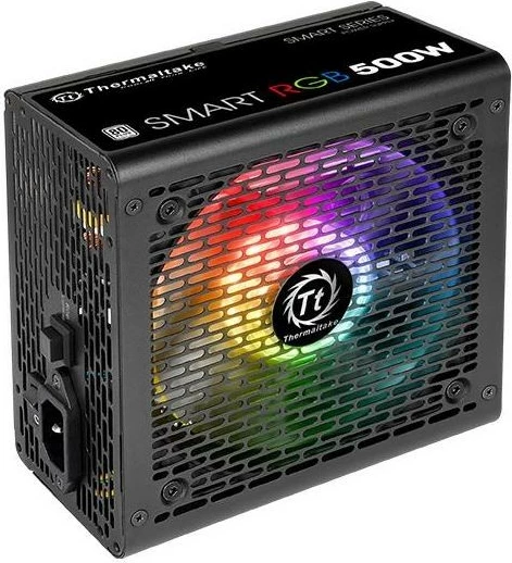 Napajalnik Smart RGB 500W Thermaltake, ne-modularen, z RGB osvetlitvijo
