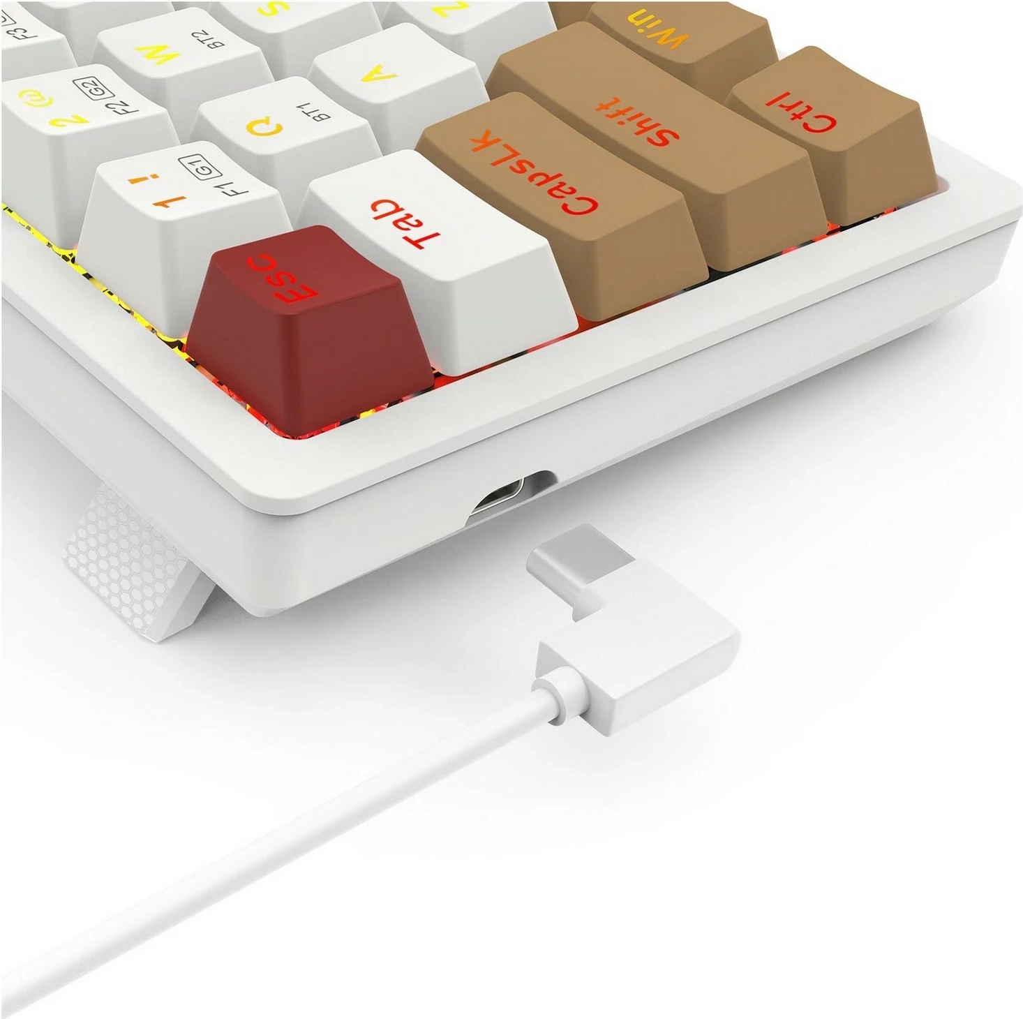 Mekančna tipkovnica z RGB, Redragon K677WLR-RGB-PRO Rammus, rjava