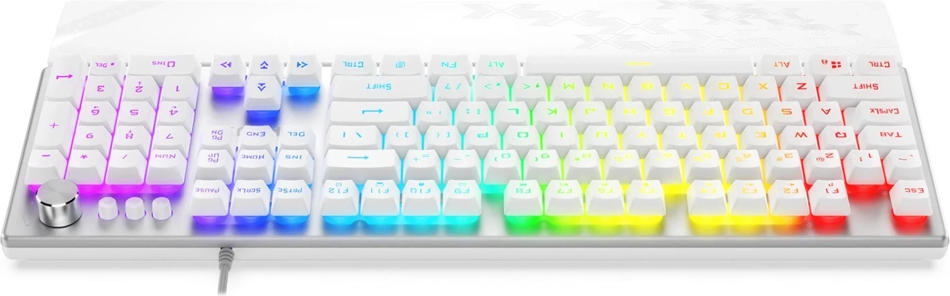 Gaming tipkovnica Frost Silver-White KRUX, RGB