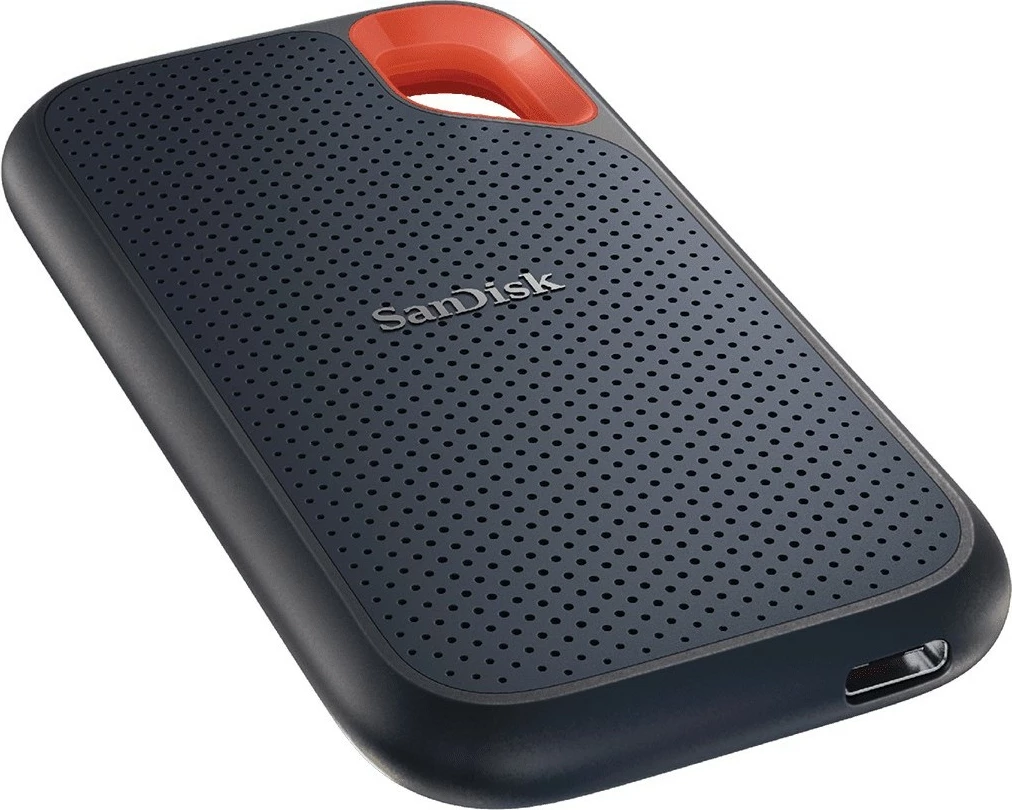 Zunanji SSD disk SanDisk Extreme Portable, 2 TB, USB Type-C, 3.2 Gen 2, 1050 MB/s, zaščita z geslom, črn