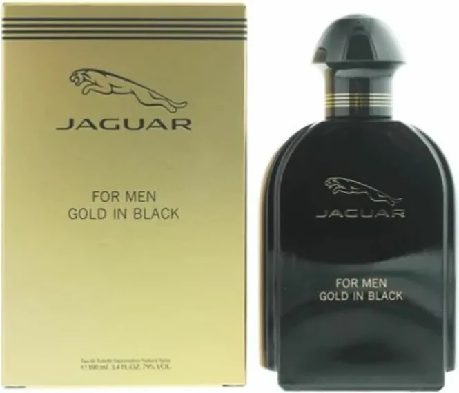 Eau de Toilette za moške Jaguar For Men Gold In Black, 100 ml