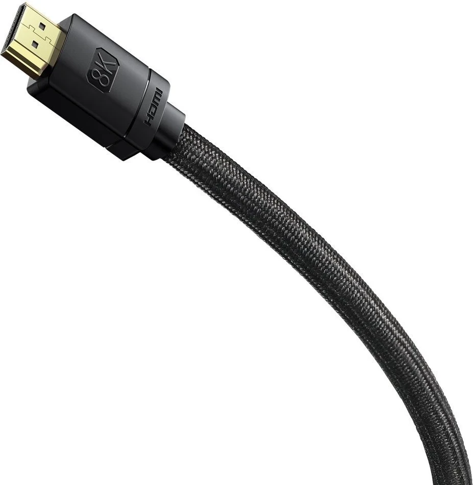 HDMI 2.1 kabel Baseus, visoka ločljivost, 8K 60 Hz, 3D, HDR, 48 Gbps, 2 m, črn