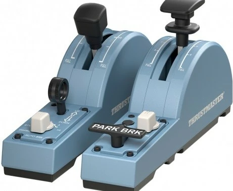 Dodatna enota krmilnika letenja Airbus, Thrustmaster TCA Quadrant Add-on, za PC, azurno/črn