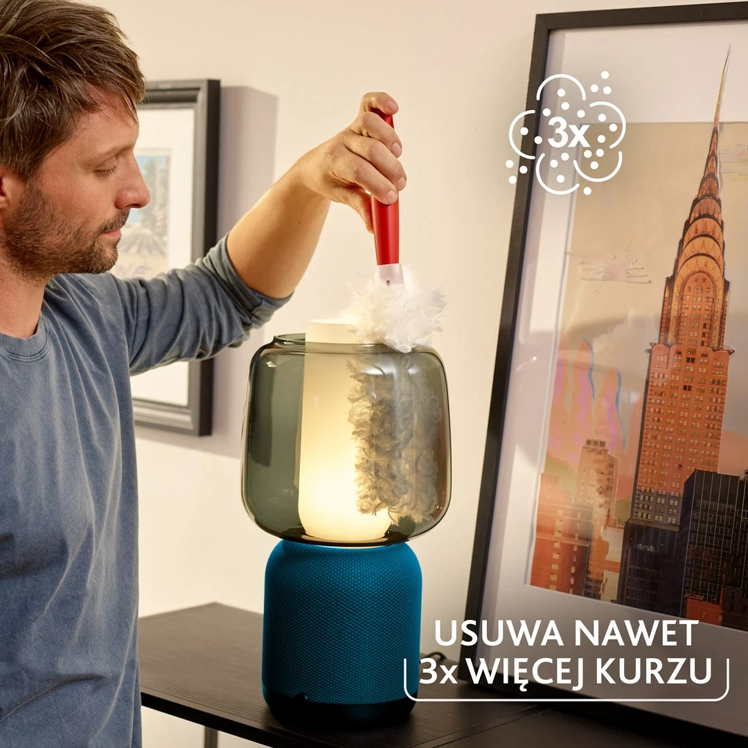 Set za prah Flex&Catch z kratkim ročajem in 2 rezervnima polniloma, Vileda, bela