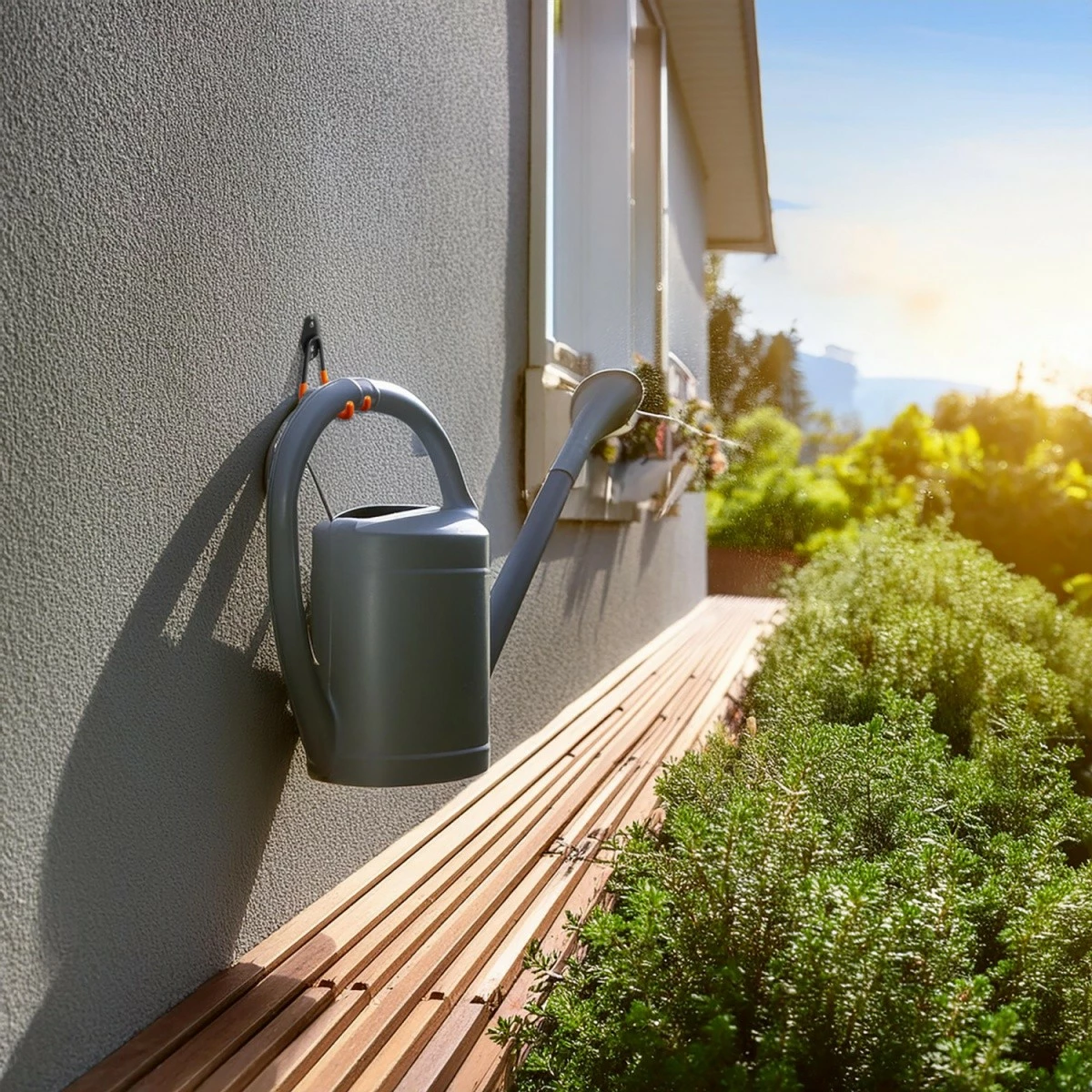 Stenska nosilna polica za garažo Maclean MC-442, jeklo, 70 kg, črno/oranžna