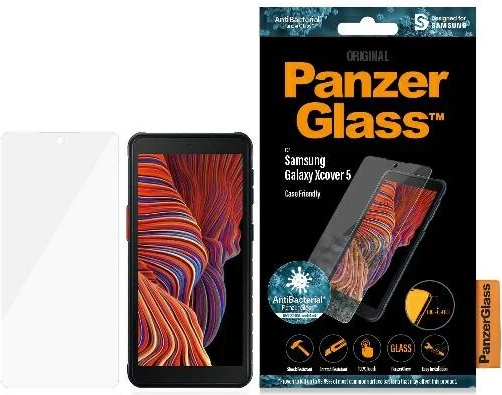 Zaščitno steklo PanzerGlass E2E Pro Regular za Samsung Galaxy Xcover 5, antibakterijsko